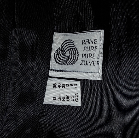 LOUIS FERAUD/ ESCADA 38 8 COUTURE WOOL SEQUINS TAILORED SHORT SKIRT SUIT - Picture 10 of 16